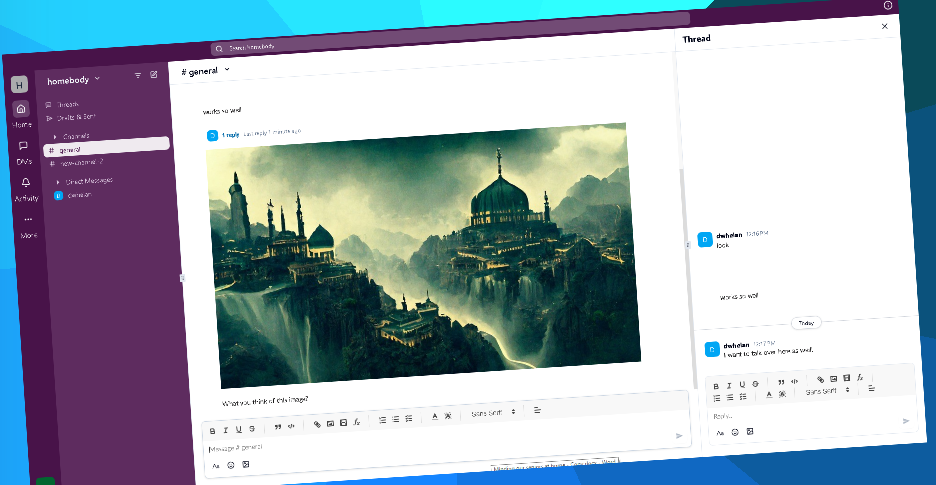 Slack based Chat App - React Application